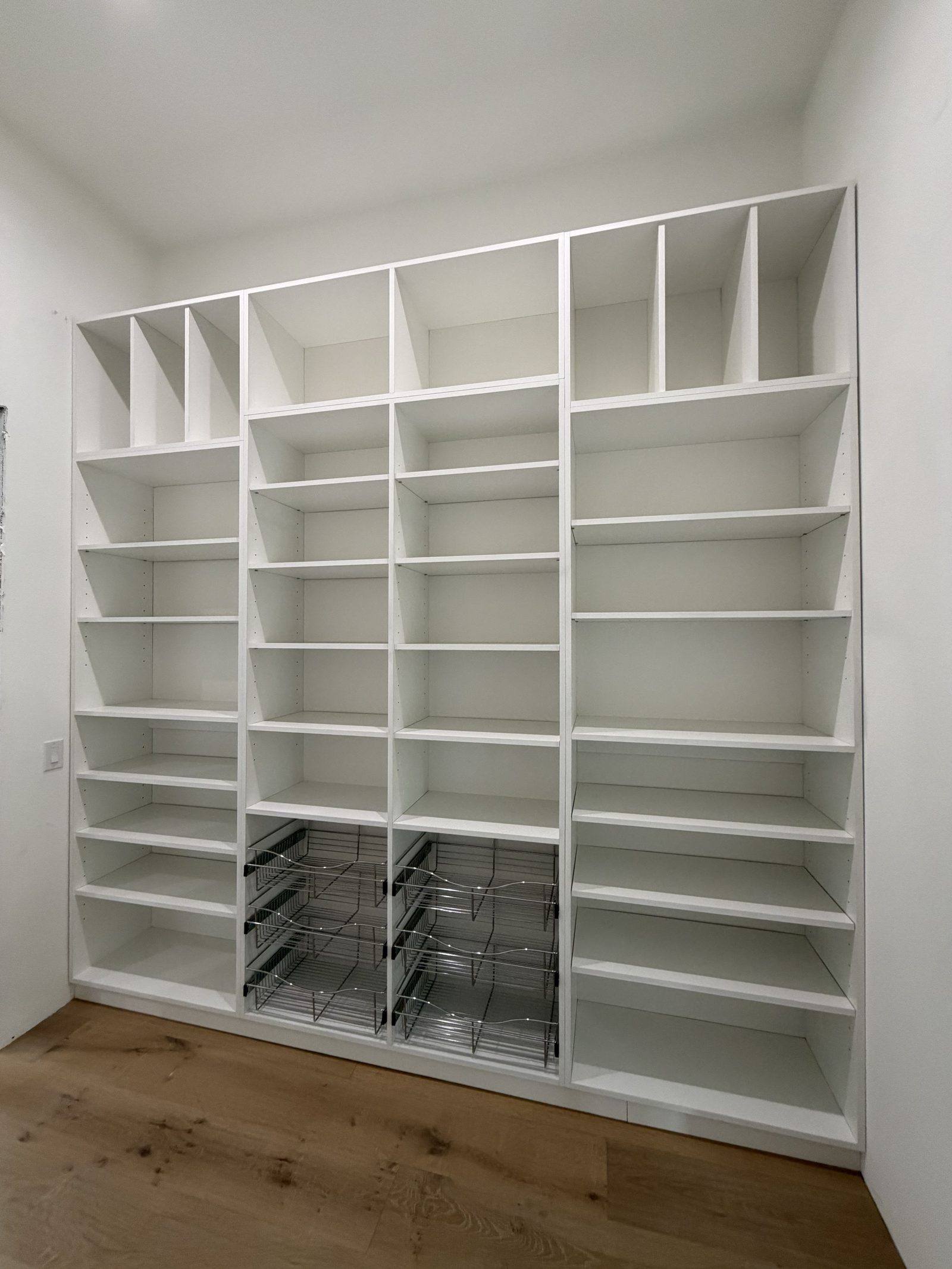 Home office slat wall in progress