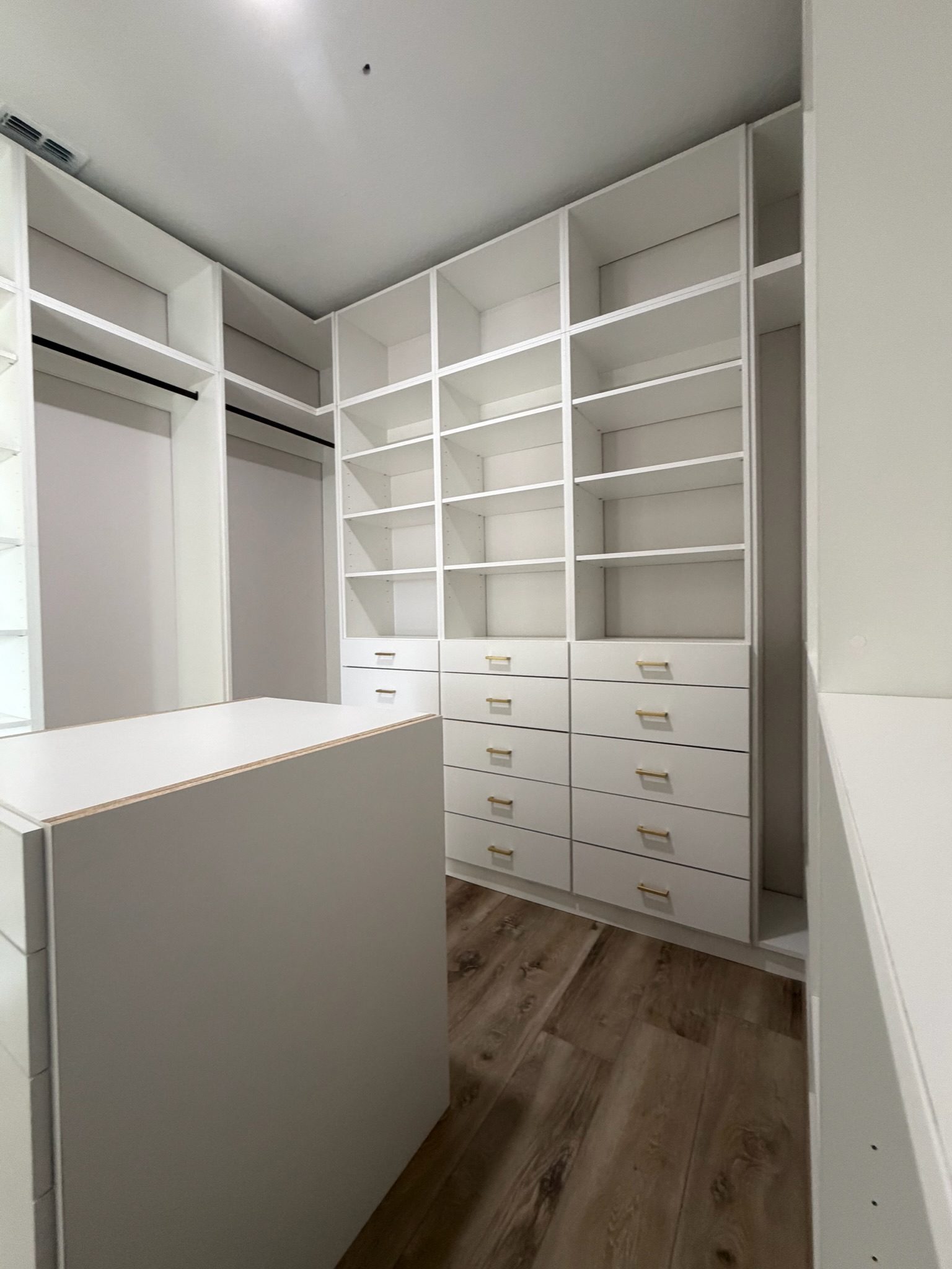 Large walk-in during installation